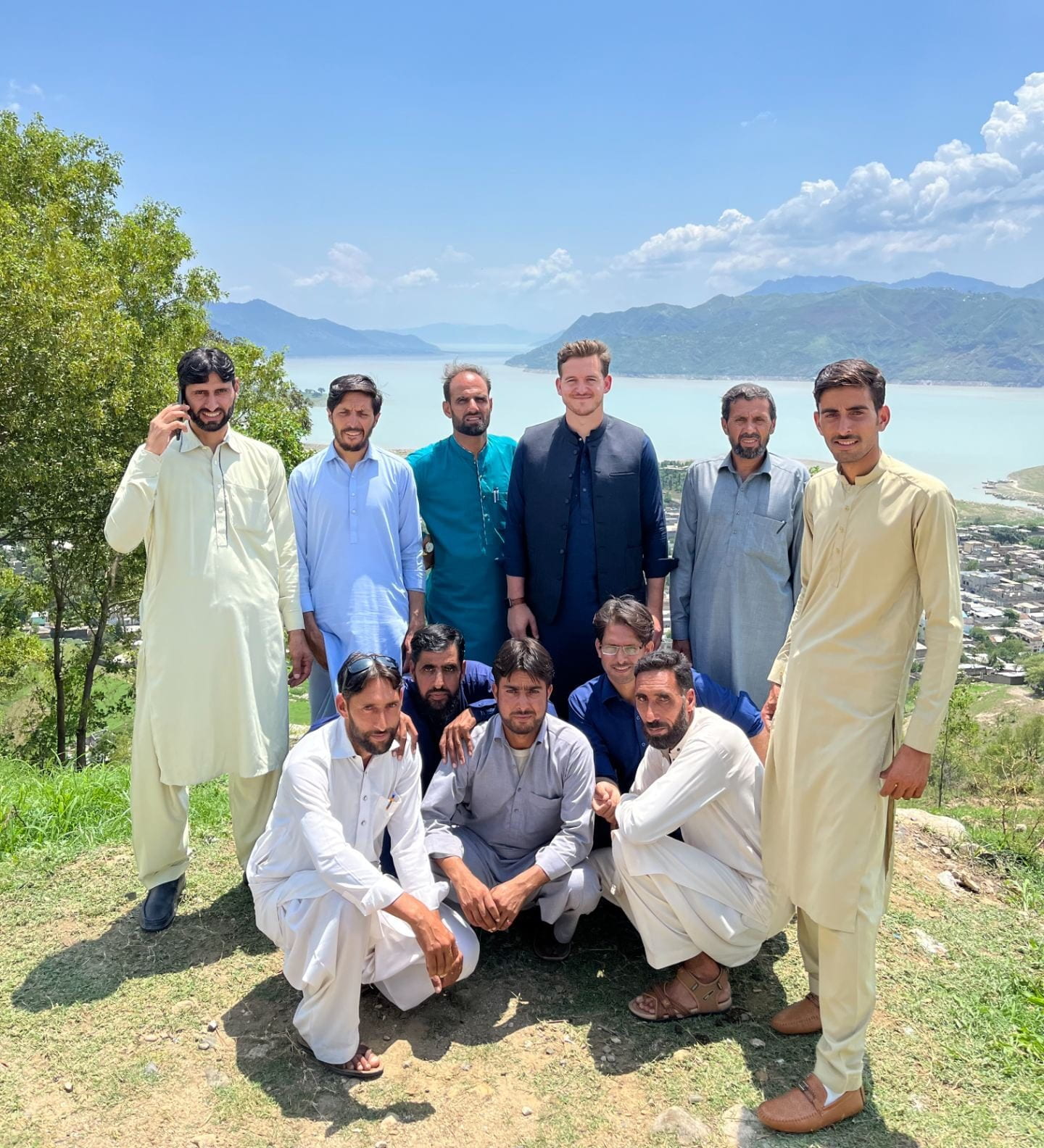 Aurangzeb and I with some participants in the experiment measuring acoustic correlates of stress in Mankiyali. Aurangzeb and I with some participants in the experiment measuring acoustic correlates of stress in Mankiyali.
